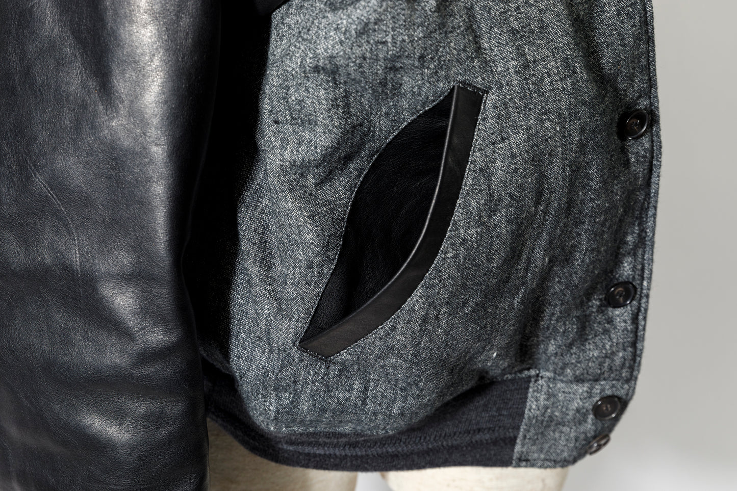 NULABEL / 522-208 DOWN AWARD JACKET - Black