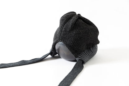THE FACTORY MADE / BULKY KNIT BONNET - BLACK,CHACOAL GRAY【FM977】
