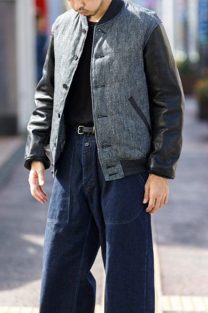 NULABEL / 522-208 DOWN AWARD JACKET - Black