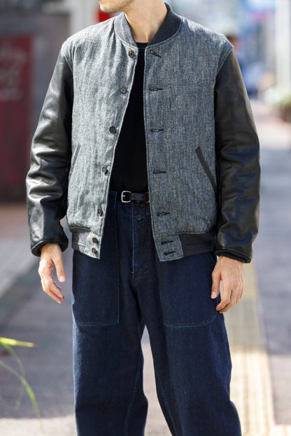 NULABEL / 522-208 DOWN AWARD JACKET - Black