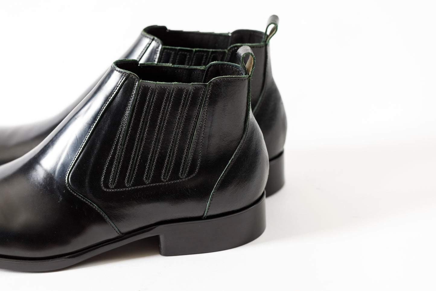 PETROSOLAUM / 81106-PO03 Side gore / Cordvan butt - Green / Black