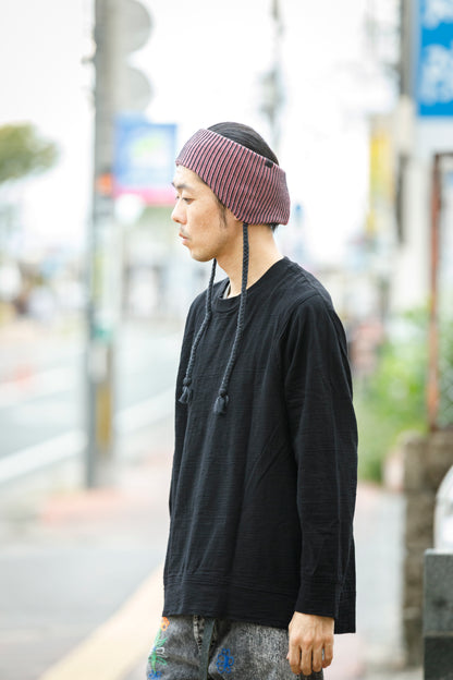 THE FACTORY MADE / EARFLAP KNIT HAIR BAND - BLACK,CHACOAL GRAY【FM966】