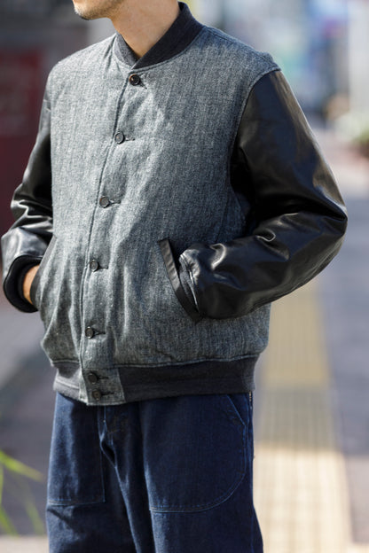 NULABEL / 522-208 DOWN AWARD JACKET - Black
