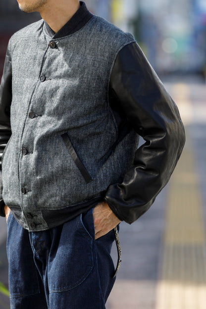 NULABEL / 522-208 DOWN AWARD JACKET - Black