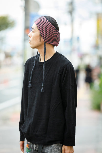 THE FACTORY MADE / EARFLAP KNIT HAIR BAND - BLACK,CHACOAL GRAY【FM966】