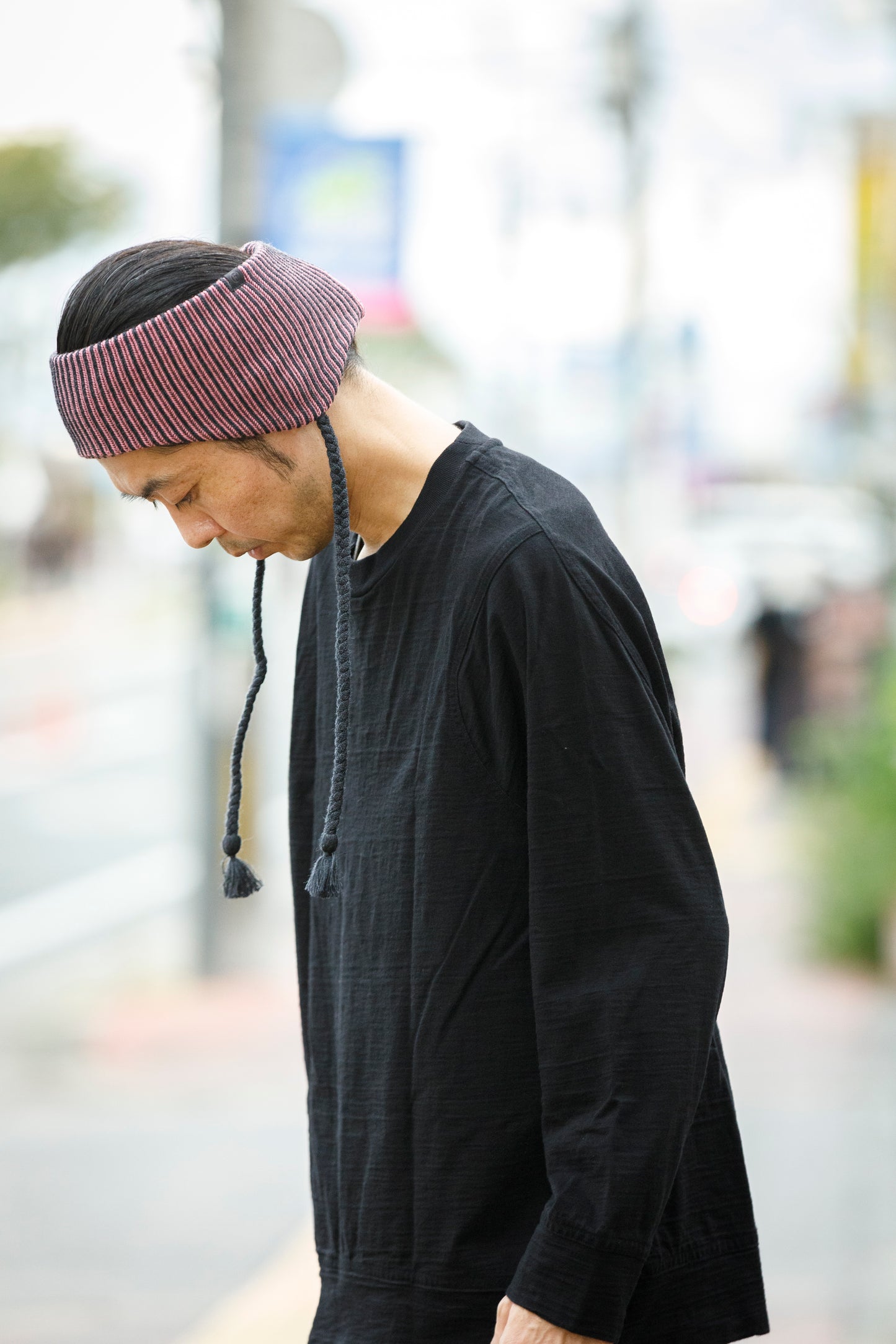 THE FACTORY MADE / EARFLAP KNIT HAIR BAND - BLACK,CHACOAL GRAY【FM966】