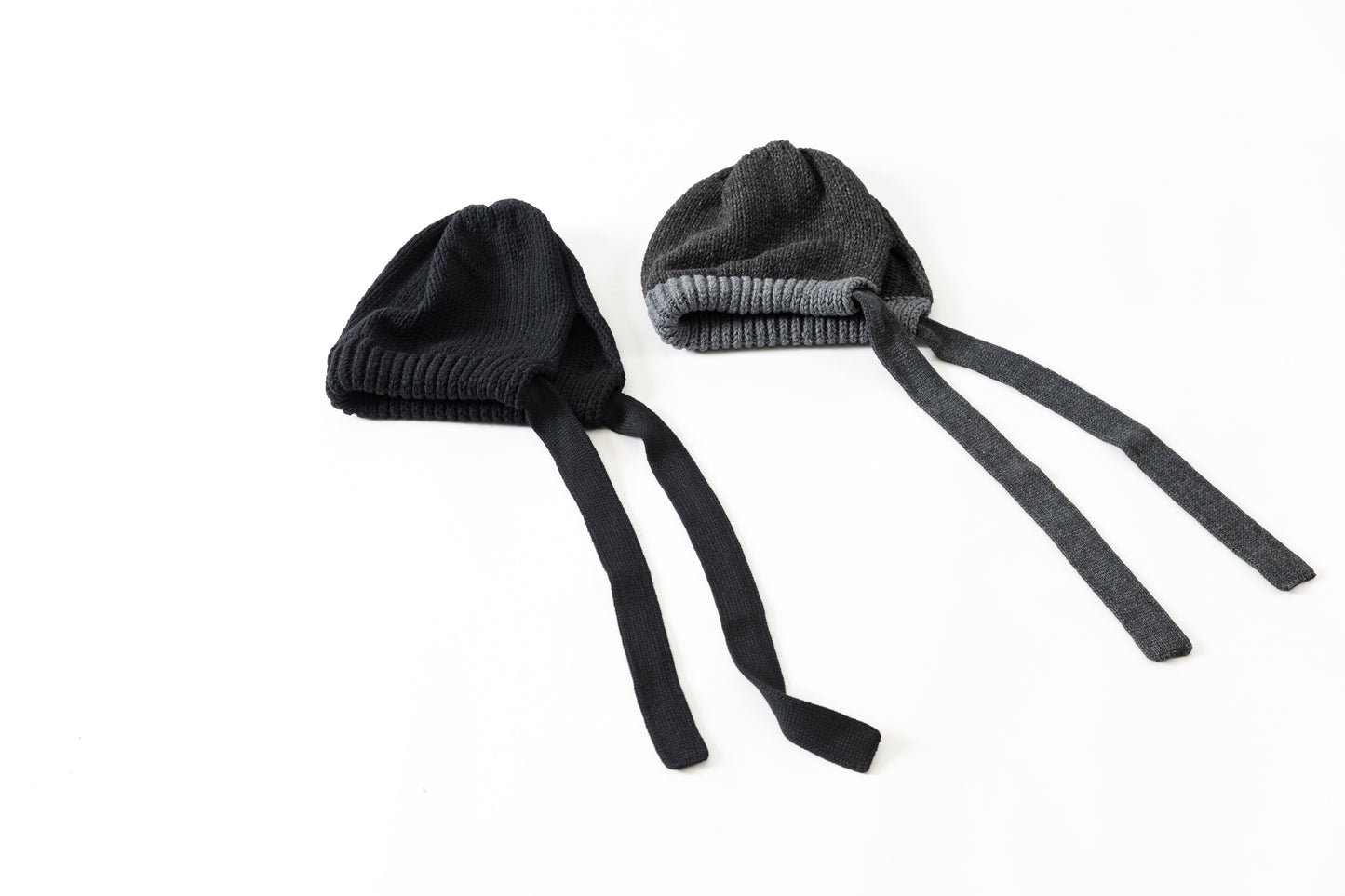 THE FACTORY MADE / BULKY KNIT BONNET - BLACK,CHACOAL GRAY【FM977】