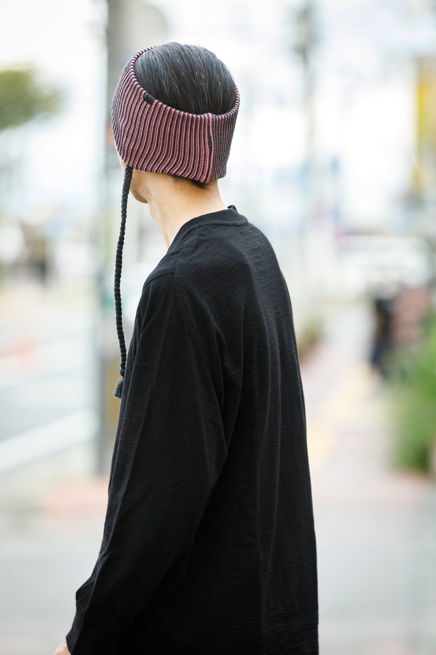 THE FACTORY MADE / EARFLAP KNIT HAIR BAND - BLACK,CHACOAL GRAY【FM966】