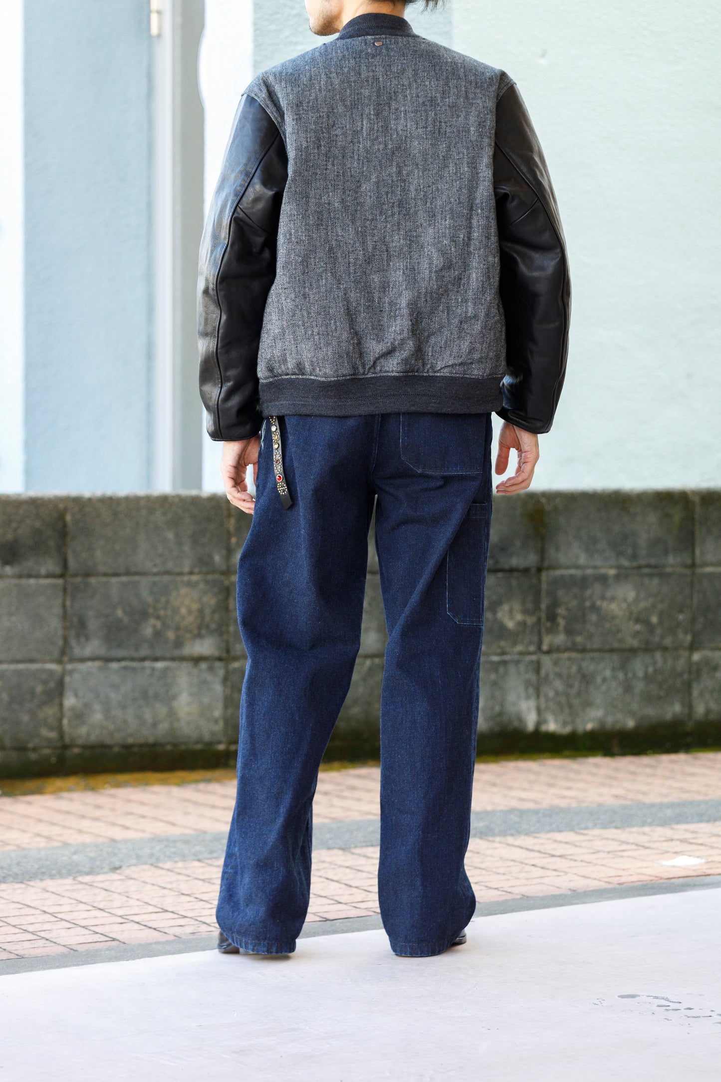 NULABEL / 522-208 DOWN AWARD JACKET - Black