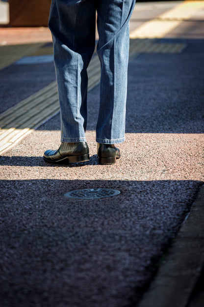 PETROSOLAUM / 81106-PO03 Side gore / Cordvan butt - Green / Black