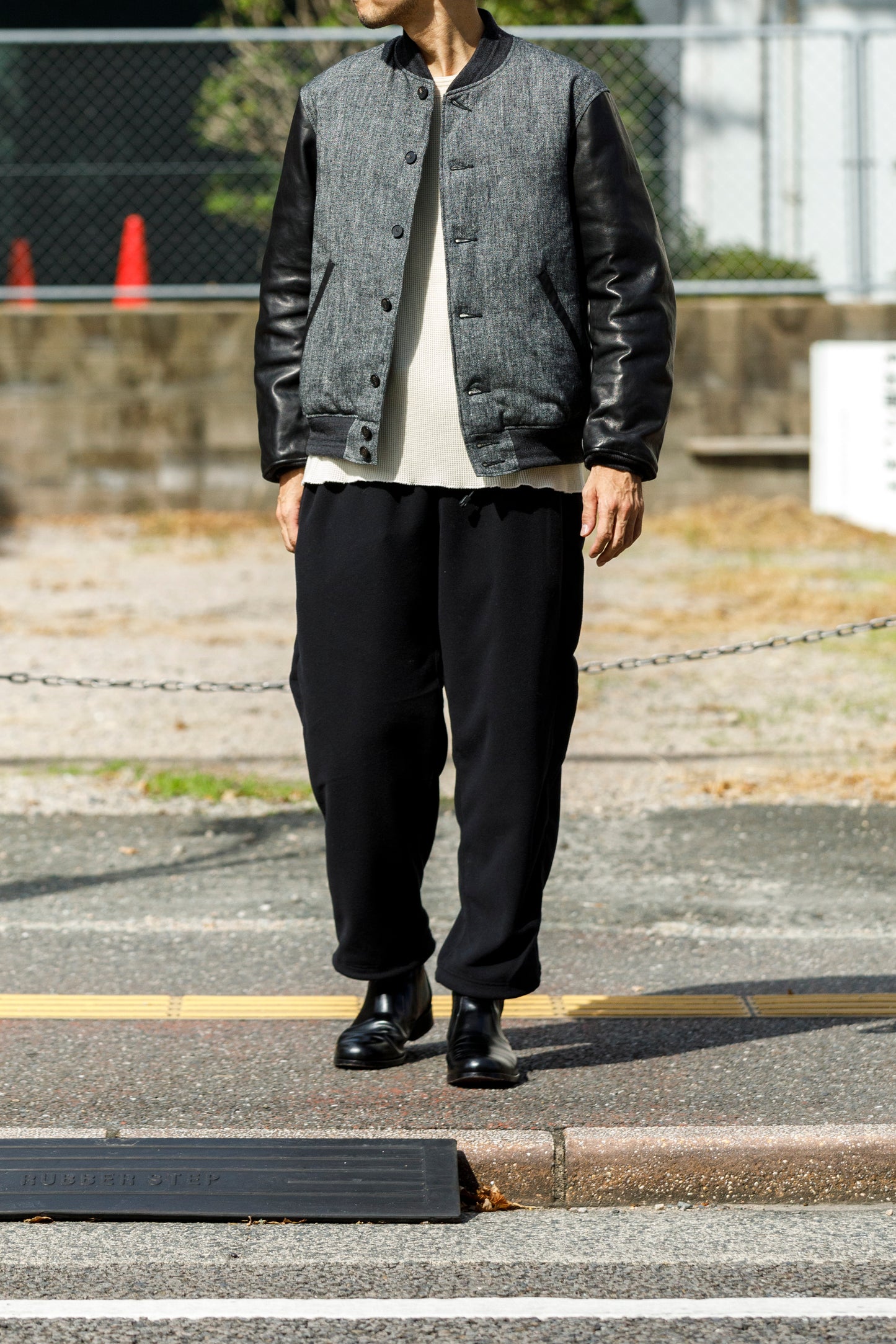 NULABEL / 522-208 DOWN AWARD JACKET - Black