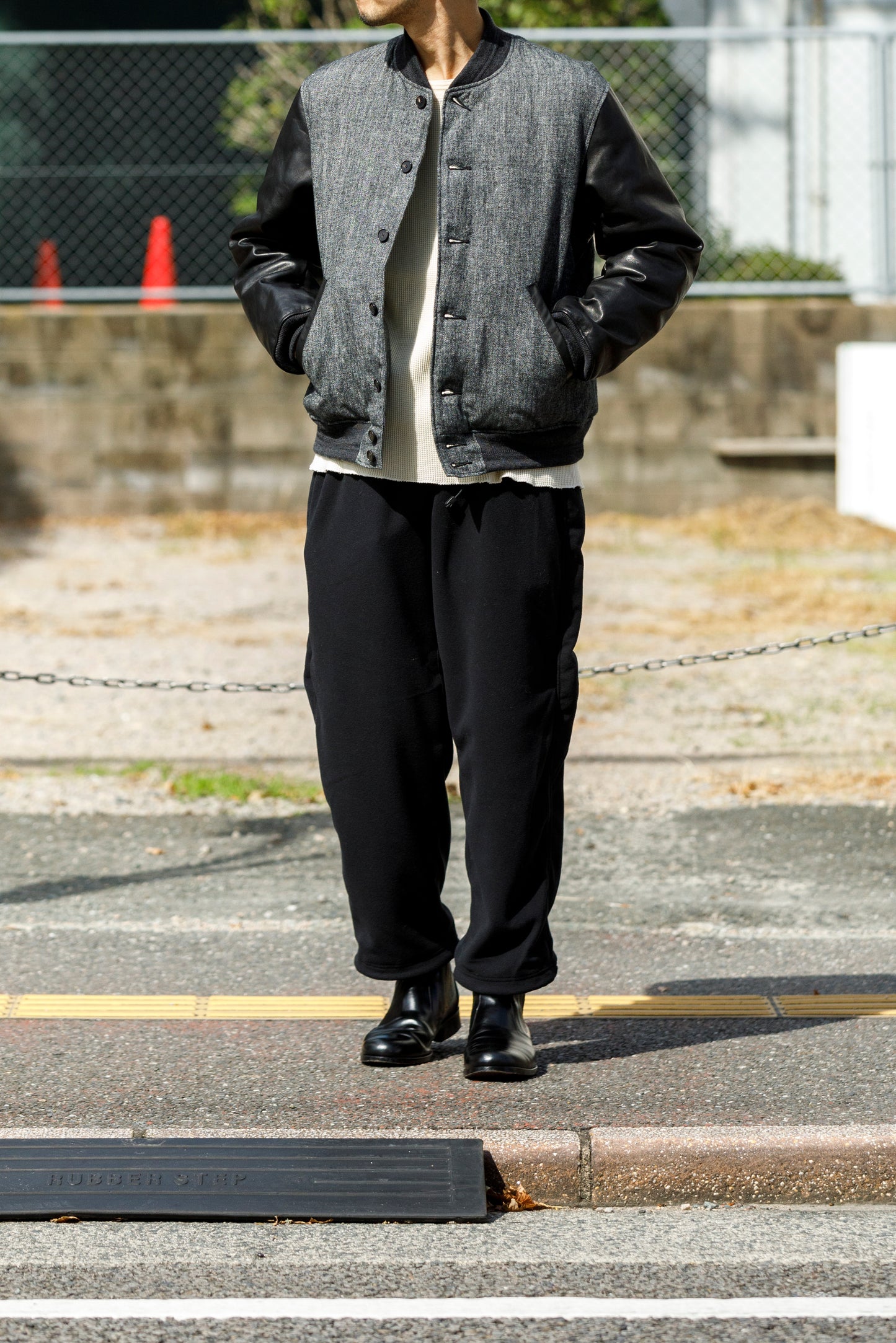 NULABEL / 522-208 DOWN AWARD JACKET - Black