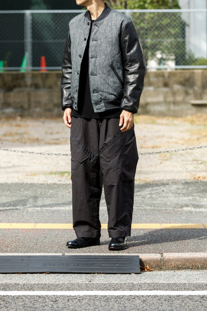 NULABEL / 522-208 DOWN AWARD JACKET - Black