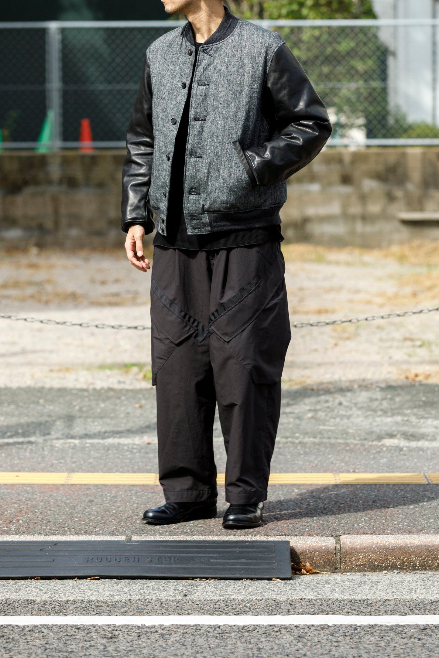 NULABEL / 522-208 DOWN AWARD JACKET - Black