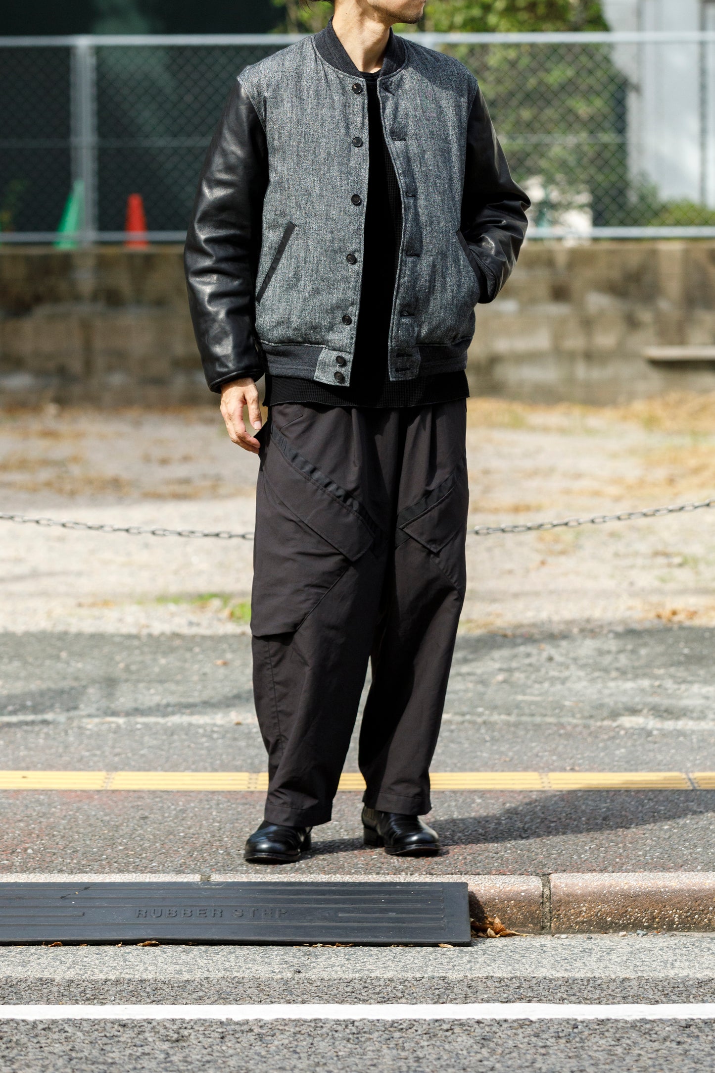 NULABEL / 522-208 DOWN AWARD JACKET - Black