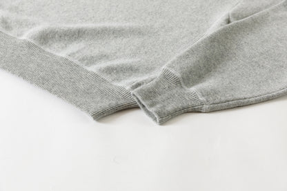 MEIAS / PURE CASHMERE SWEAT PO - T.Gray