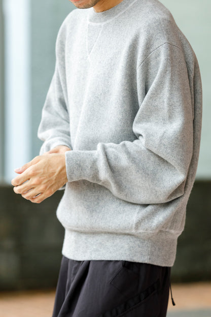 MEIAS / PURE CASHMERE SWEAT PO - T.Gray