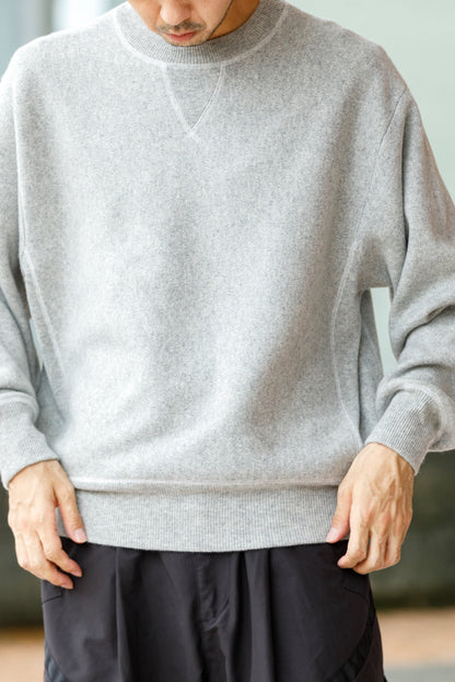 MEIAS / PURE CASHMERE SWEAT PO - T.Gray