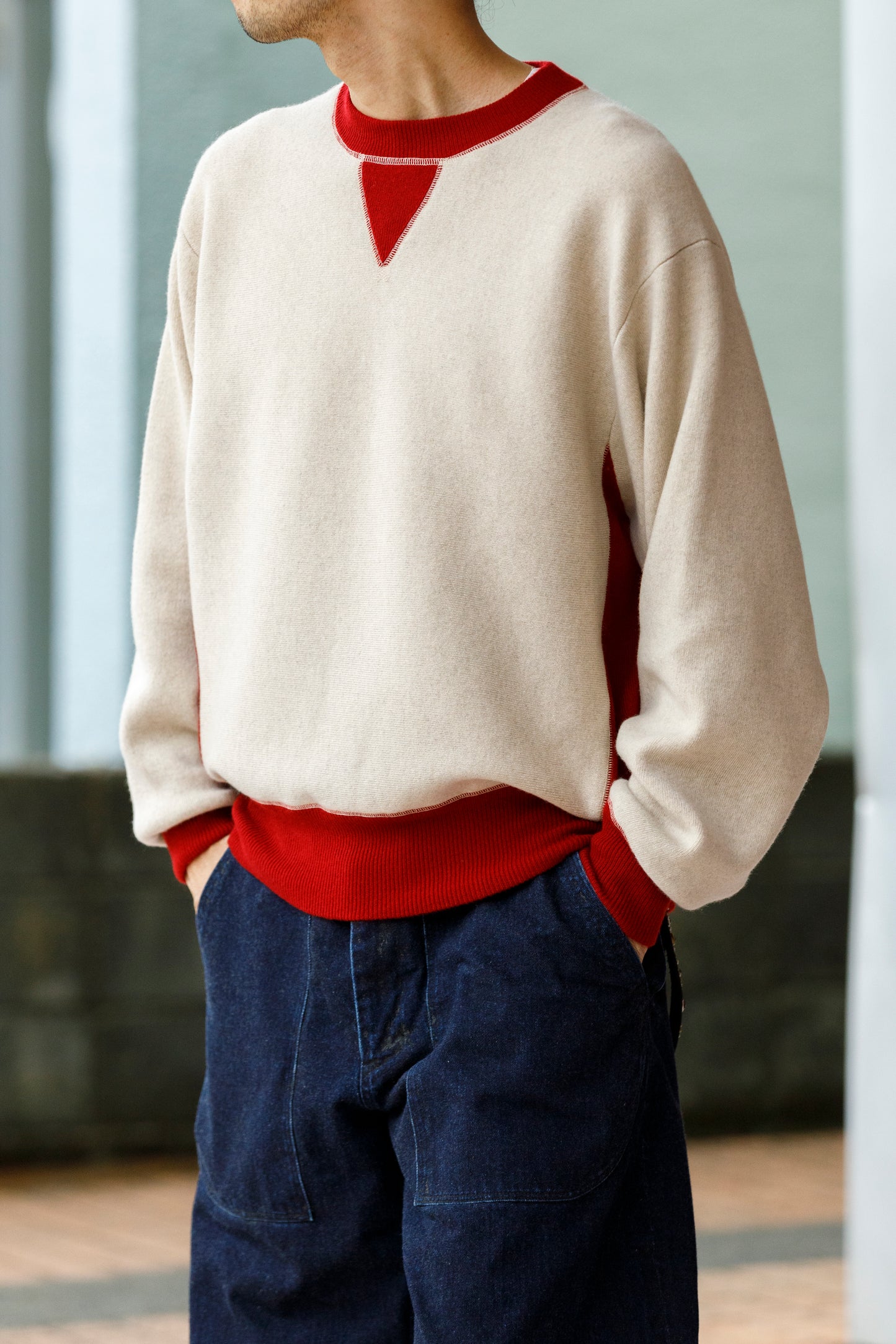 MEIAS / PURE CASHMERE SWEAT PO - Beige