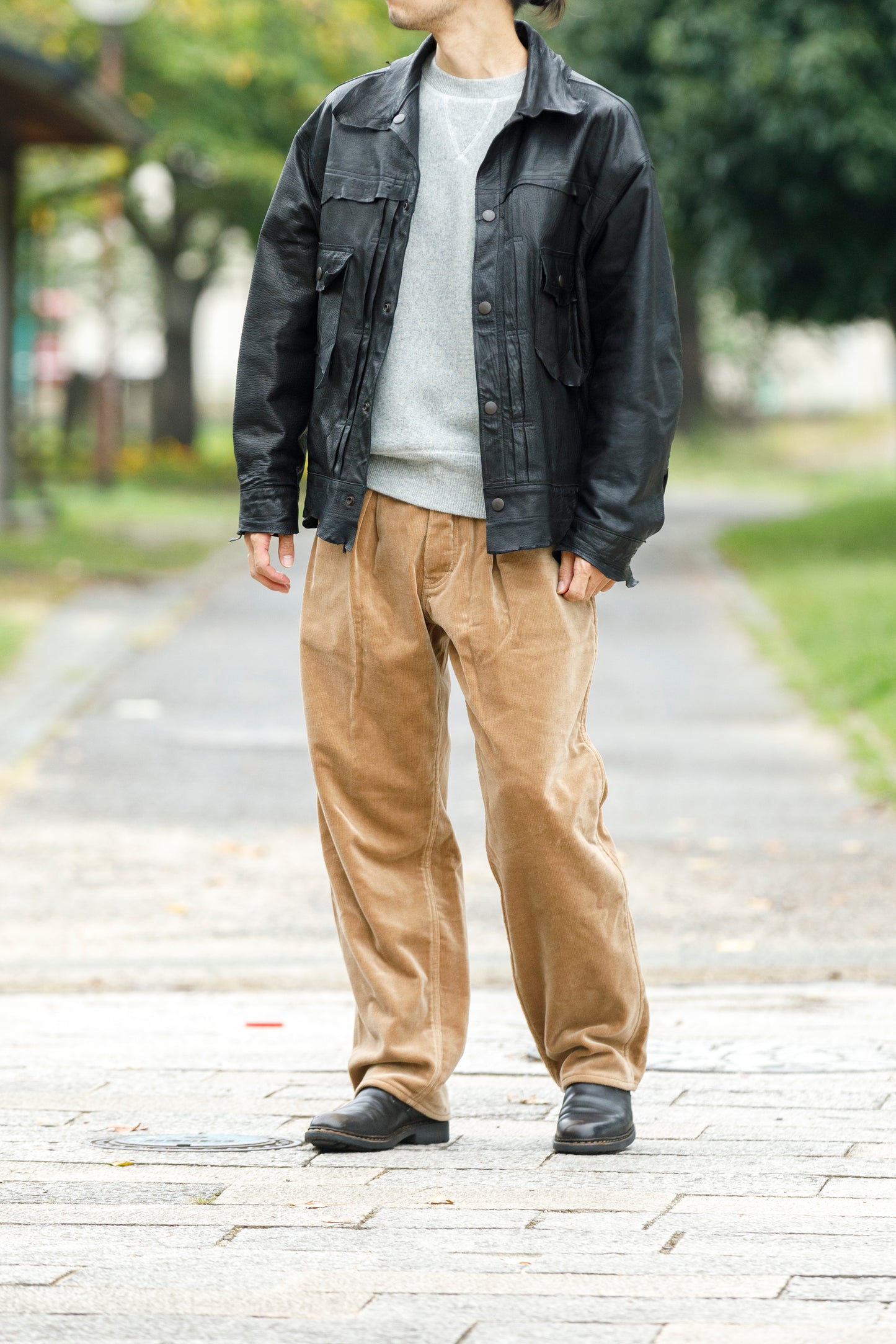 Willow Pants P-035_Beige Corduroy