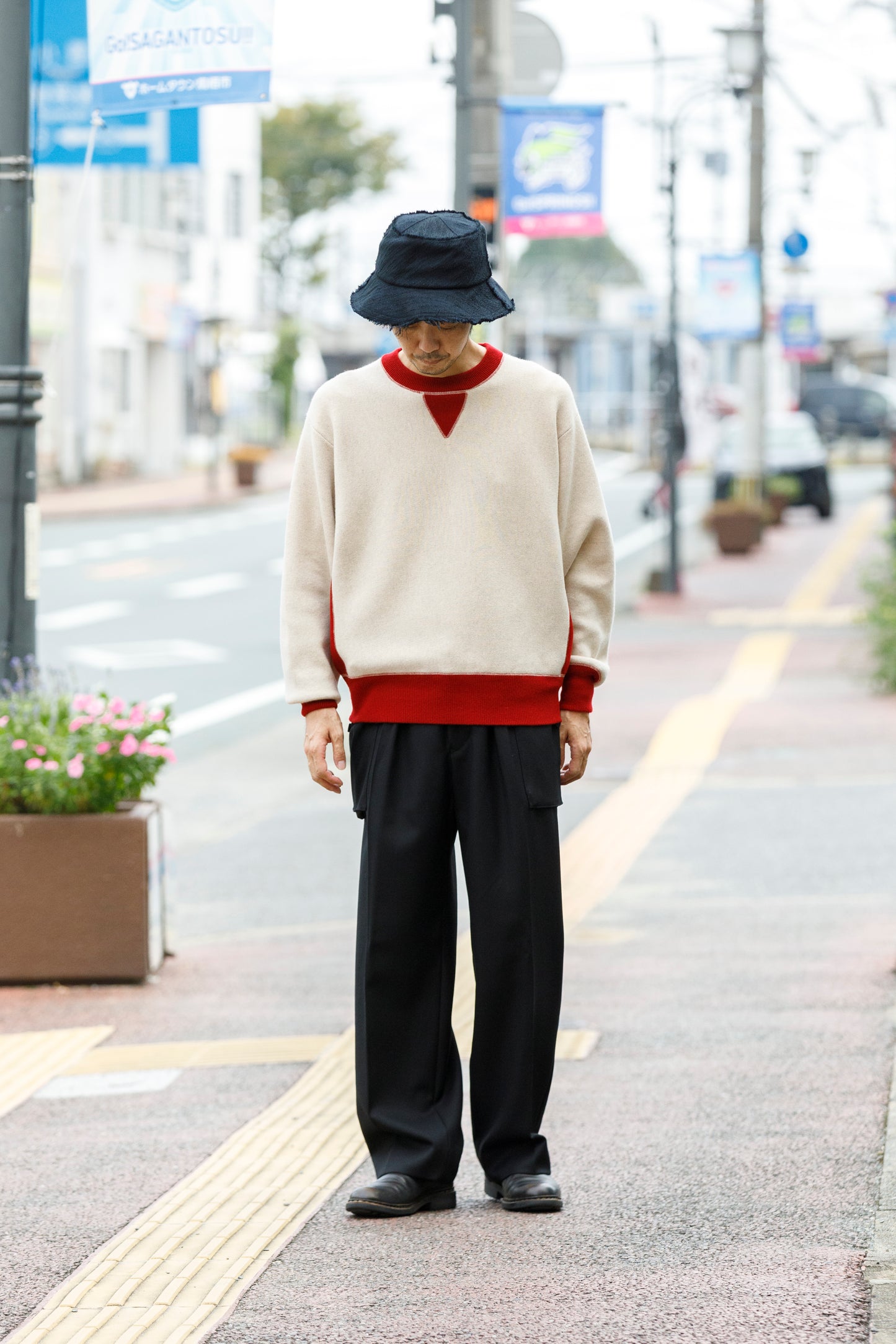 THE FACTORY MADE / SLAB JACUARD HAT - BLACK【FM960】