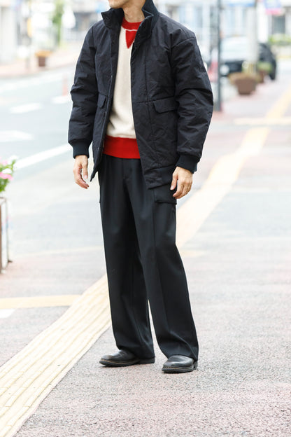 SARTO / 252-12001 CARGO PANTS(DRY WOOL TWILL) - BLACK