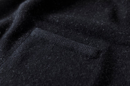 Nikki ESSENTIAL PIECE  / Felting Wool Over Stole - Chacoal