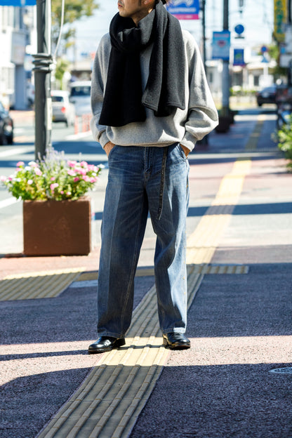 MEIAS / PURE CASHMERE SWEAT PO - T.Gray