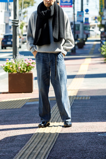 SARTO / 252-20003 EMBROIDERY DENIM PANTS - WASHED INDIGO