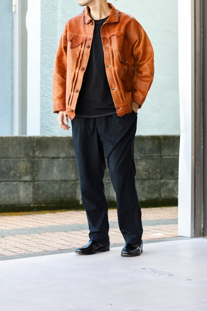 NULABEL / 522-501 GARMENT DYED T-SHIRT(×BRACKETS) - Midnight