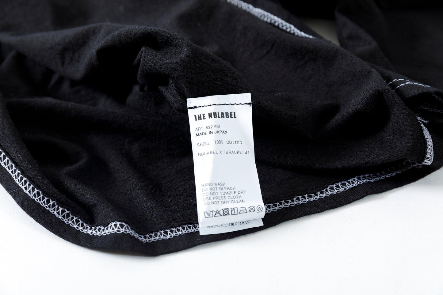 NULABEL / 522-501 GARMENT DYED T-SHIRT(×BRACKETS) - Midnight