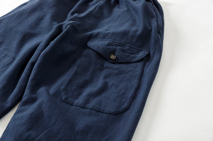 NULABEL / 522-706 GARMENT DYED SWEAT TROUSERS - Midnight