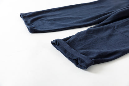 NULABEL / 522-706 GARMENT DYED SWEAT TROUSERS - Midnight