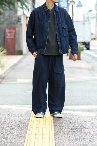 NULABEL / 522-706 GARMENT DYED SWEAT TROUSERS - Midnight