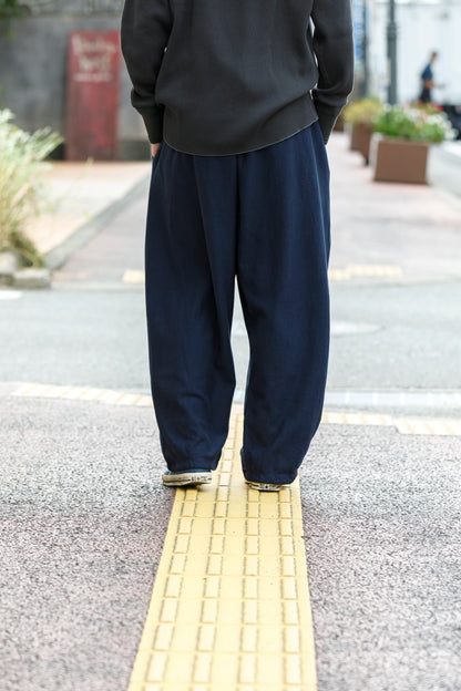 NULABEL / 522-706 GARMENT DYED SWEAT TROUSERS - Midnight