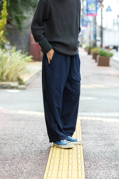 NULABEL / 522-706 GARMENT DYED SWEAT TROUSERS - Midnight