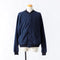 NULABEL / 522-706 GARMENT DYED SWEAT AWARD JACKET - Midnight