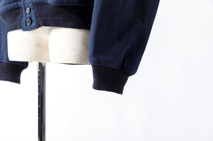 NULABEL / 522-706 GARMENT DYED SWEAT AWARD JACKET - Midnight