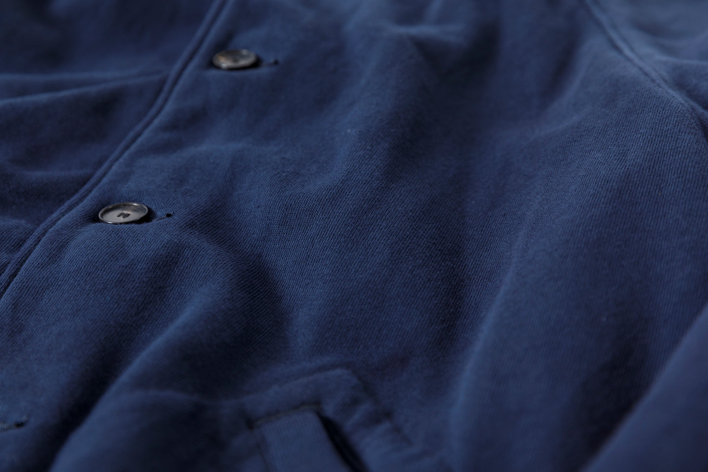 NULABEL / 522-706 GARMENT DYED SWEAT AWARD JACKET - Midnight