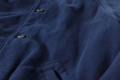 NULABEL / 522-706 GARMENT DYED SWEAT AWARD JACKET - Midnight