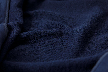 NULABEL / 522-706 GARMENT DYED SWEAT AWARD JACKET - Midnight