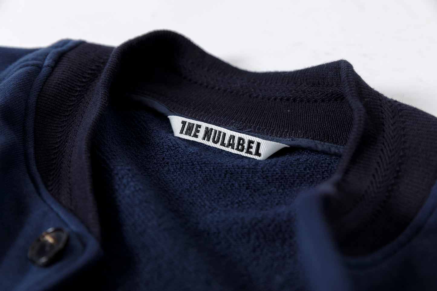 NULABEL / 522-706 GARMENT DYED SWEAT AWARD JACKET - Midnight