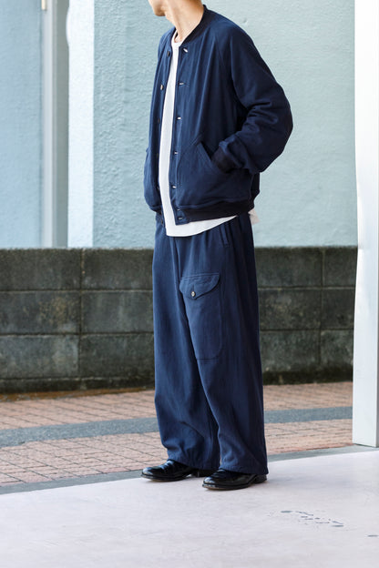 NULABEL / 522-706 GARMENT DYED SWEAT TROUSERS - Midnight