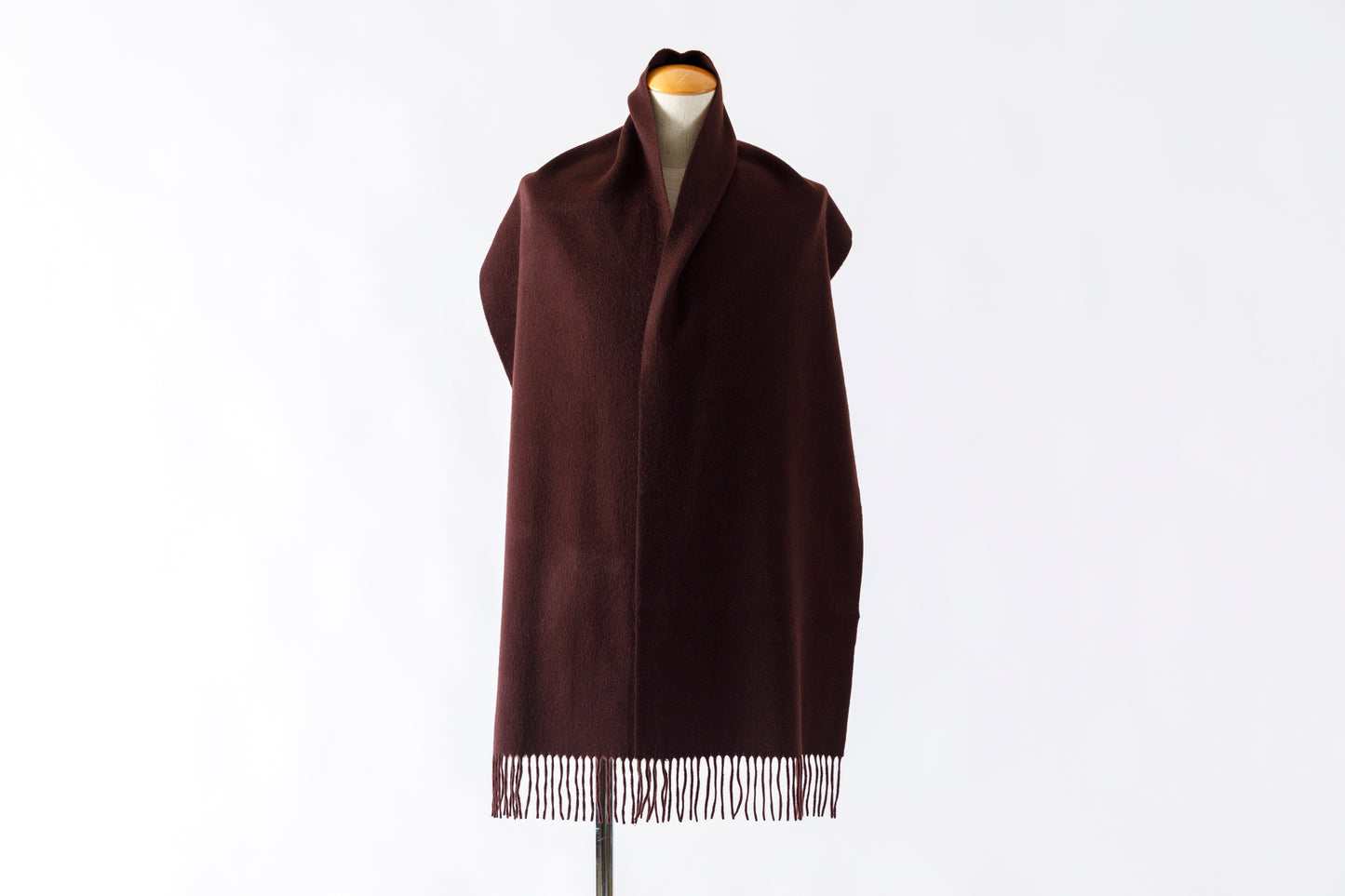 Joshua Ellis / Cashmere plain stole 35×190 - BOURGOGNE(CPG 52506)