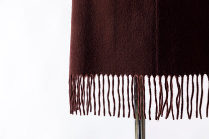 Joshua Ellis / Cashmere plain stole 35×190 - BOURGOGNE(CPG 52506)