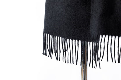 Joshua Ellis / Cashmere plain stole 35×190 - BLACK(CPG 60004)