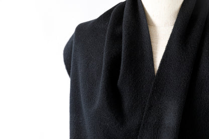 Joshua Ellis / Cashmere plain stole 35×190 - BLACK(CPG 60004)