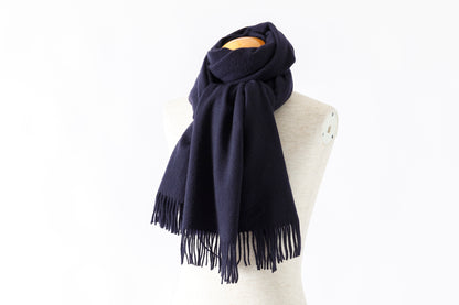 Joshua Ellis / Cashmere plain stole 70x190 -  NEW BLUE(CPG 49259)