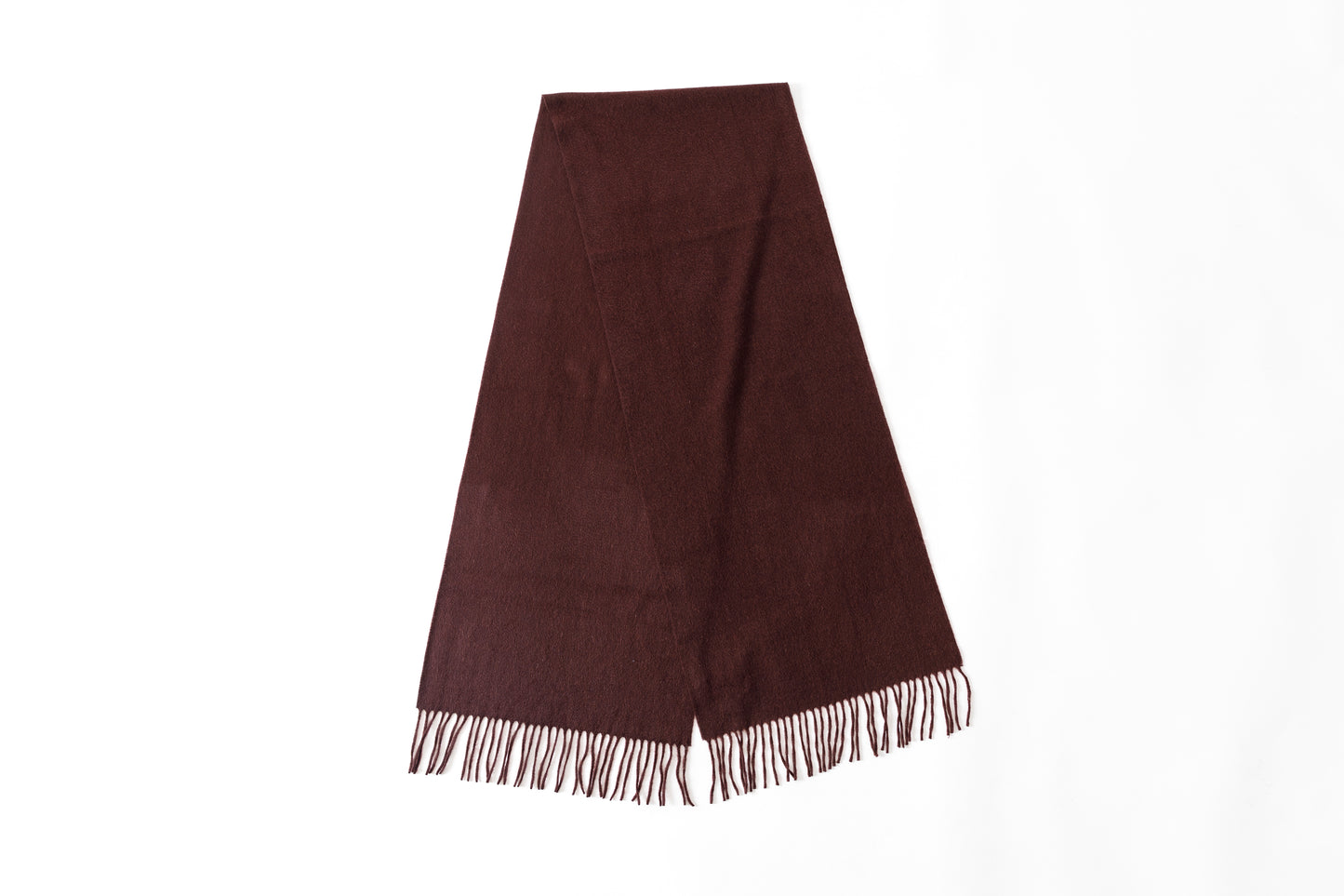 Joshua Ellis / Cashmere plain stole 35×190 - BOURGOGNE(CPG 52506)