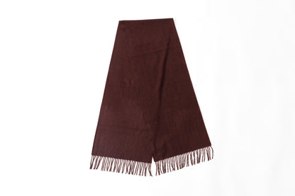 Joshua Ellis / Cashmere plain stole 35×190 - BOURGOGNE(CPG 52506)